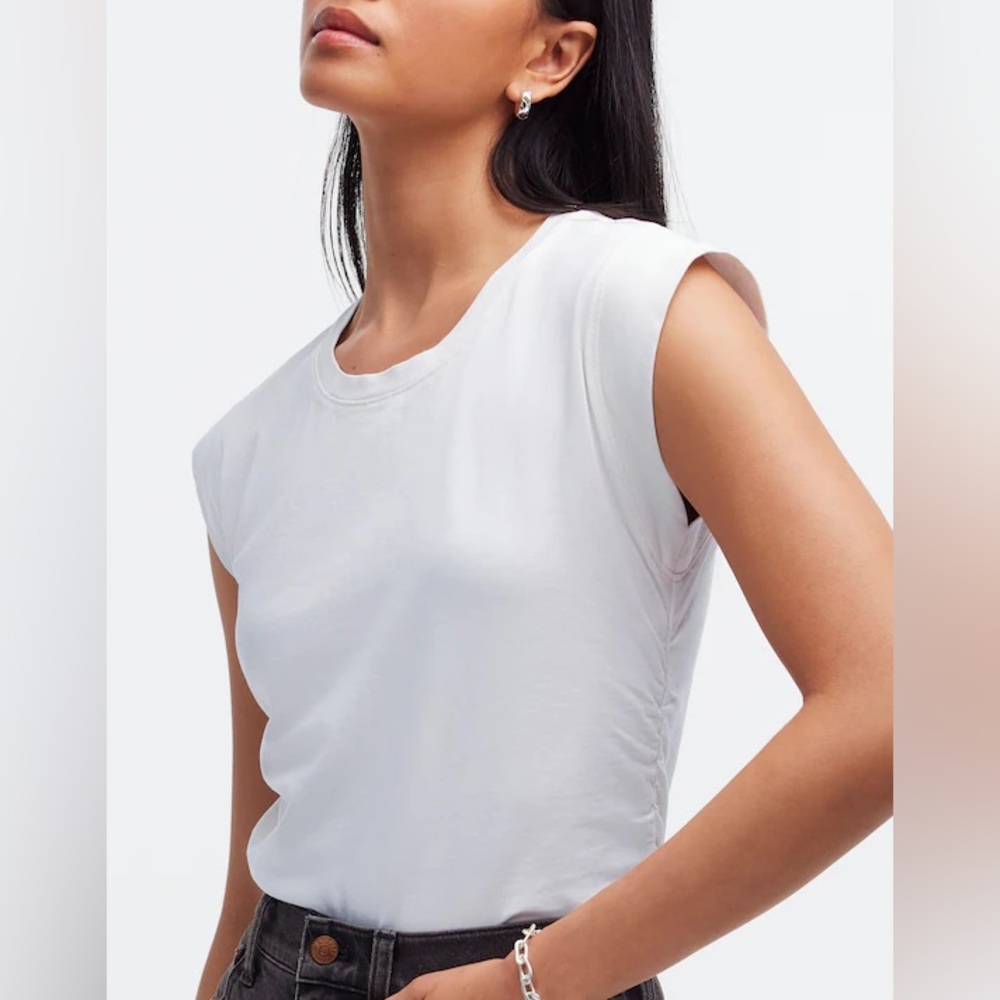 Madewell Side-Cinch Muscle Tee - Picture 2 of 14